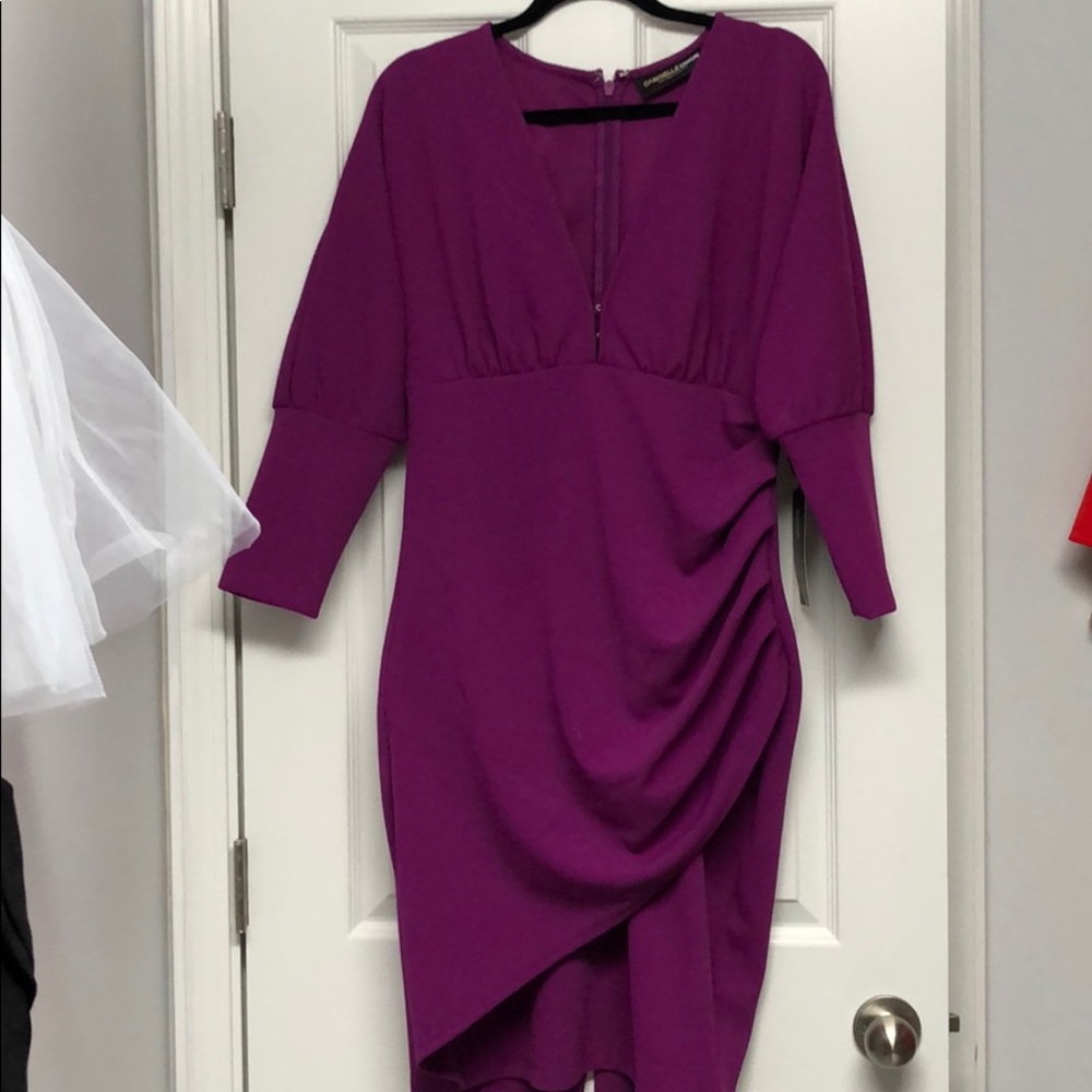 Dark purple classy formal dress